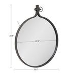 Miroir mural rond Kate et Laurel Yitro