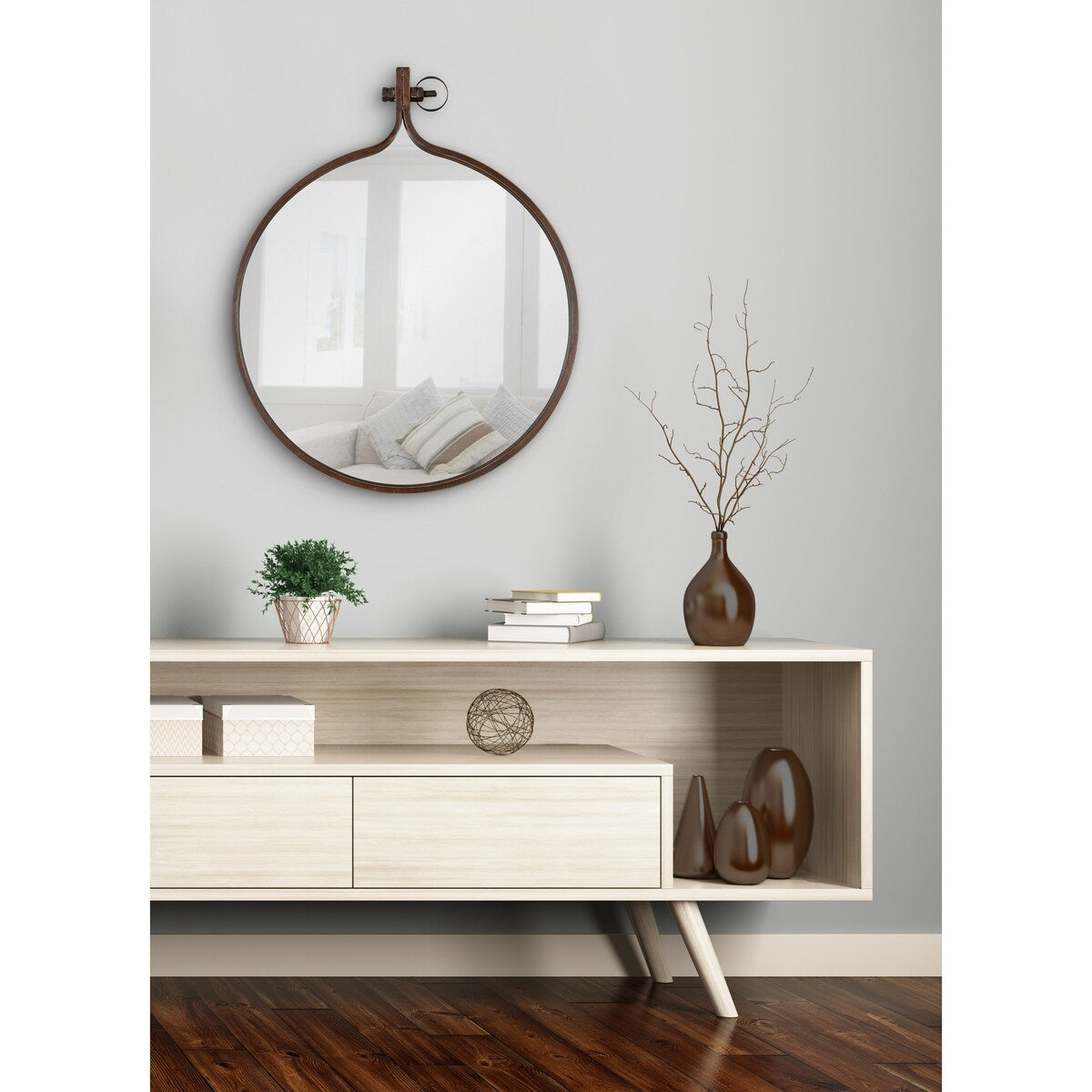 Miroir mural rond Kate et Laurel Yitro