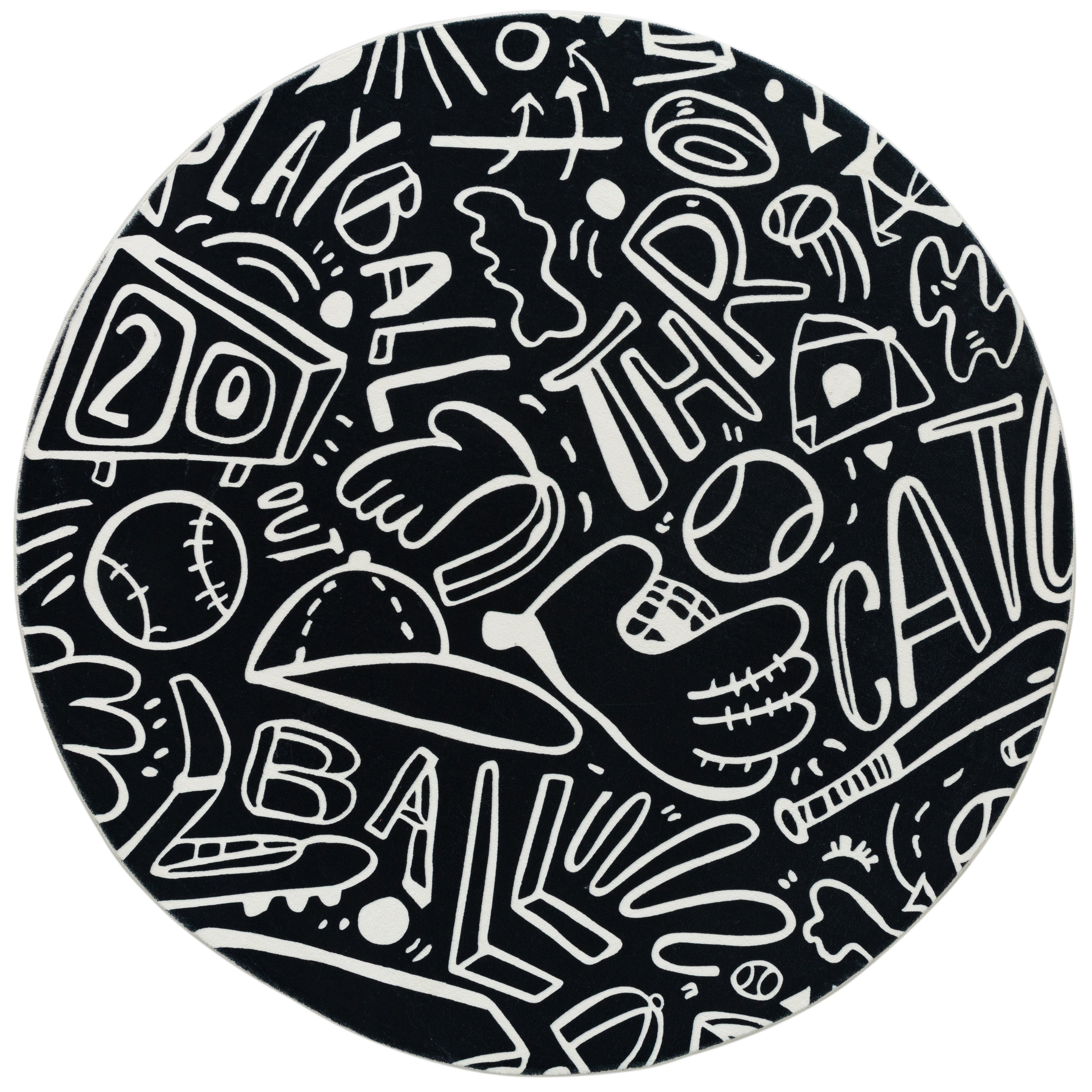 Tapis de baseball Katie Merz SPORTSGLYPHS