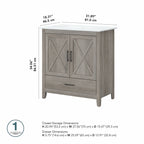Meuble-lavabo Key West 32 L avec lavabo par Bush Furniture