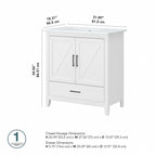 Meuble-lavabo Key West 32 L avec lavabo par Bush Furniture