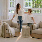 Chaise pivotante Khloe pour meubles de jardin en bois
