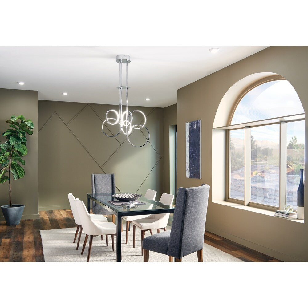 Spot LED Kichler Lighting Horizon 3 000 K à diffuseur en verre blanc