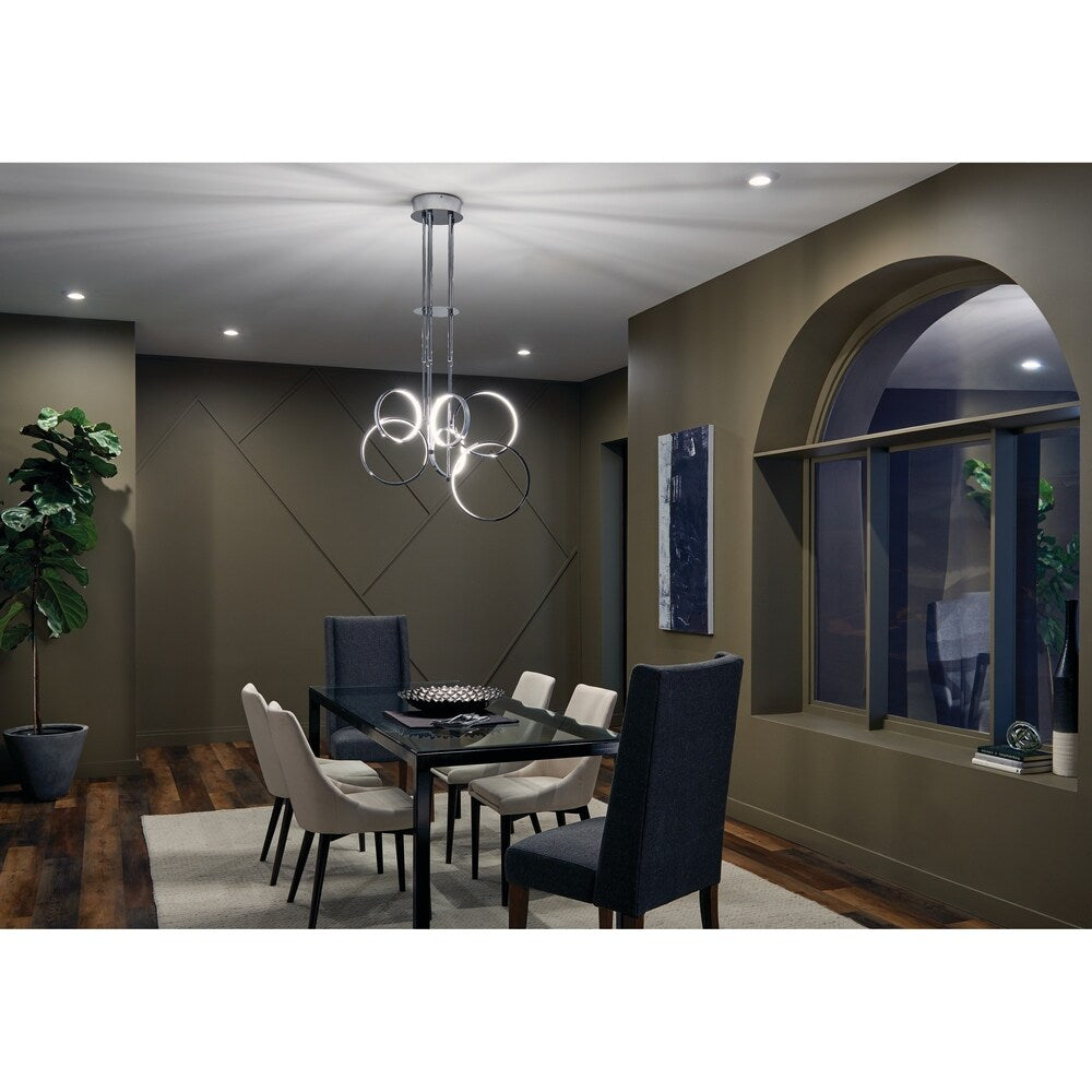 Spot LED Kichler Lighting Horizon 3 000 K à diffuseur en verre blanc