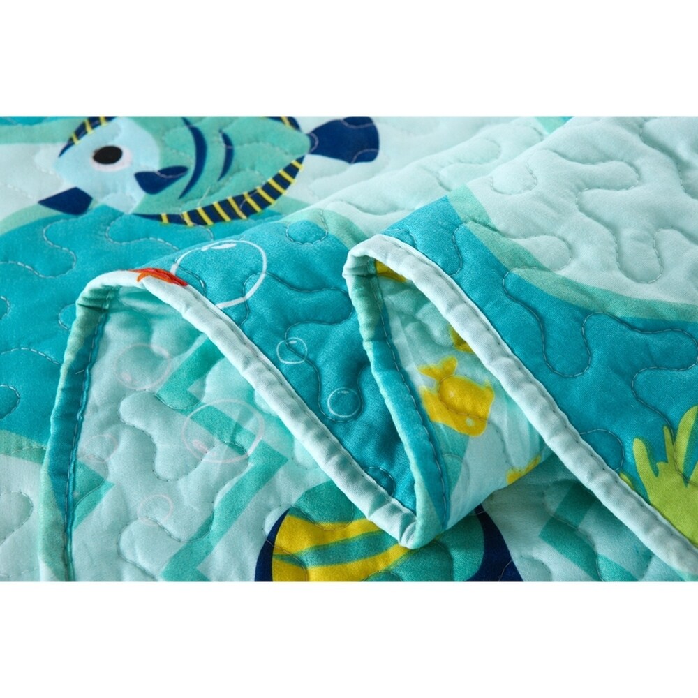 Ensemble de courtepointe aquatique Porch &amp; Den Lumbee