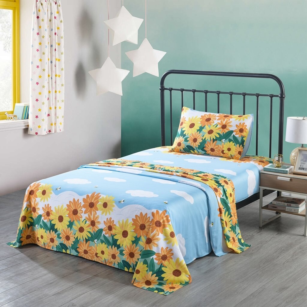 Drap en coton pour enfants, drap simple ou double, drap de lit pour filles, SH018