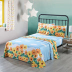 Drap en coton pour enfants, drap simple ou double, drap de lit pour filles, SH018