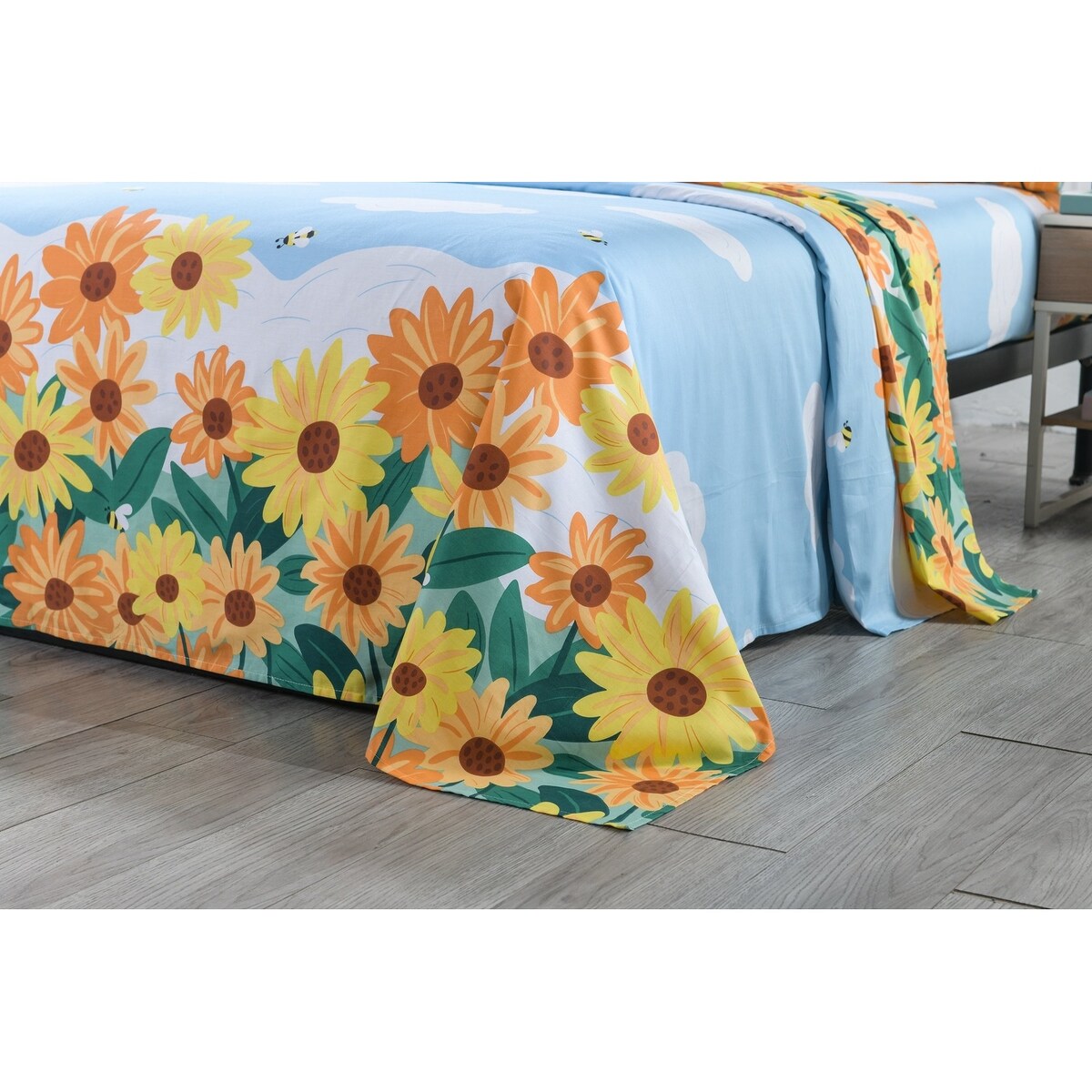 Drap en coton pour enfants, drap simple ou double, drap de lit pour filles, SH018