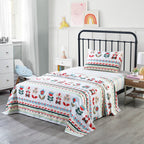 Drap en coton pour enfants, drap simple ou double, drap de lit pour filles, SH019