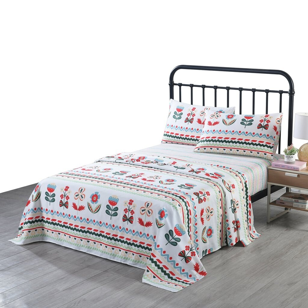 Drap en coton pour enfants, drap simple ou double, drap de lit pour filles, SH019