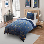 Parure de lit pour enfants Galaxy Bed in a Bag : couette, taie d'oreiller et drap