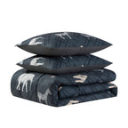 Parure de lit Safari pour enfants avec couette, taie d'oreiller et drap