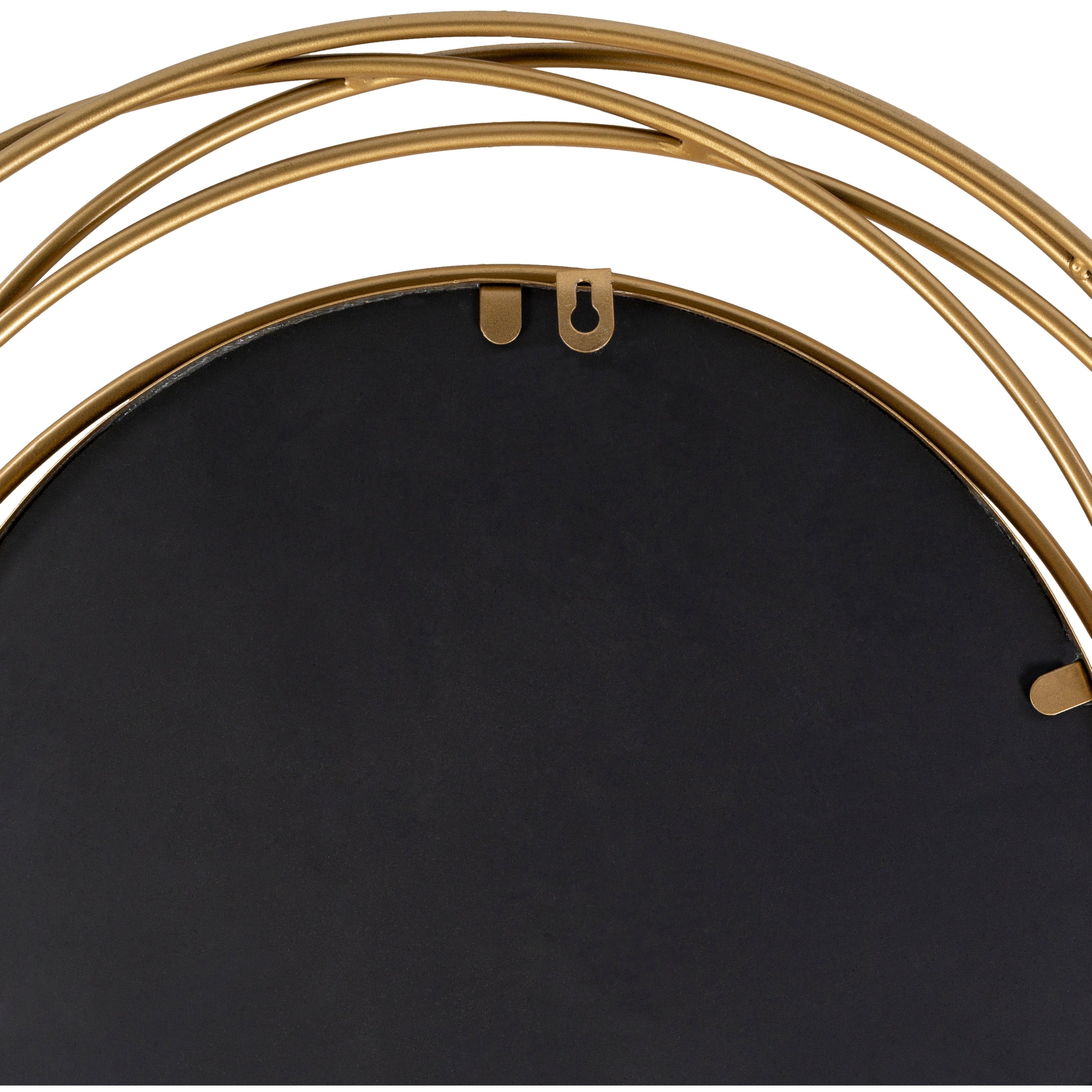 Miroir rond doré Livabliss Kindra Modern Circles