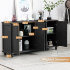 Buffet de cuisine, meuble de bar à café, meuble de rangement d'appoint