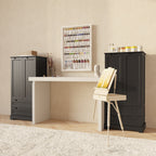 Armoire de rangement de cuisine, armoire de rangement de salle de bain indépendante avec 2 portes et tiroirs