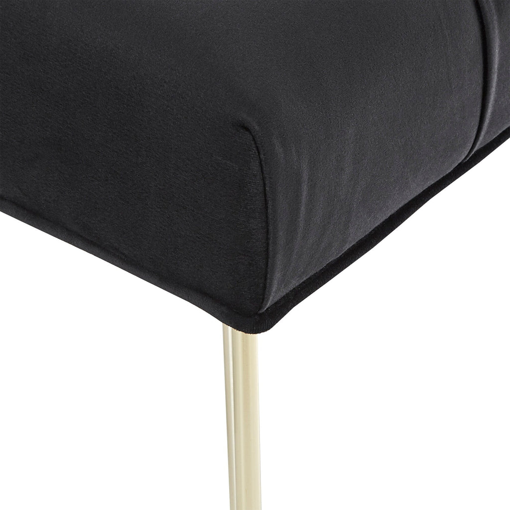 Banc capitonné en velours Klaus par iNSPIRE Q Bold