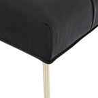 Banc capitonné en velours Klaus par iNSPIRE Q Bold