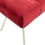 Banc capitonné en velours Klaus par iNSPIRE Q Bold