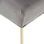 Banc capitonné en velours Klaus par iNSPIRE Q Bold