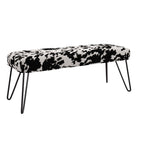 Banc capitonné en velours Klaus par iNSPIRE Q Bold