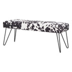 Banc capitonné en velours Klaus par iNSPIRE Q Bold