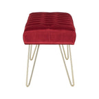 Banc capitonné en velours Klaus par iNSPIRE Q Bold