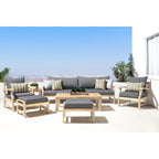 Ensemble de 8 canapés et fauteuils club d'extérieur Kooper en Sunbrella