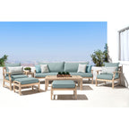 Ensemble de 8 canapés et fauteuils club d'extérieur Kooper en Sunbrella