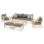 Ensemble de 8 canapés et fauteuils club d'extérieur Kooper en Sunbrella