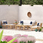Ensemble de 8 canapés et fauteuils club d'extérieur Kooper en Sunbrella