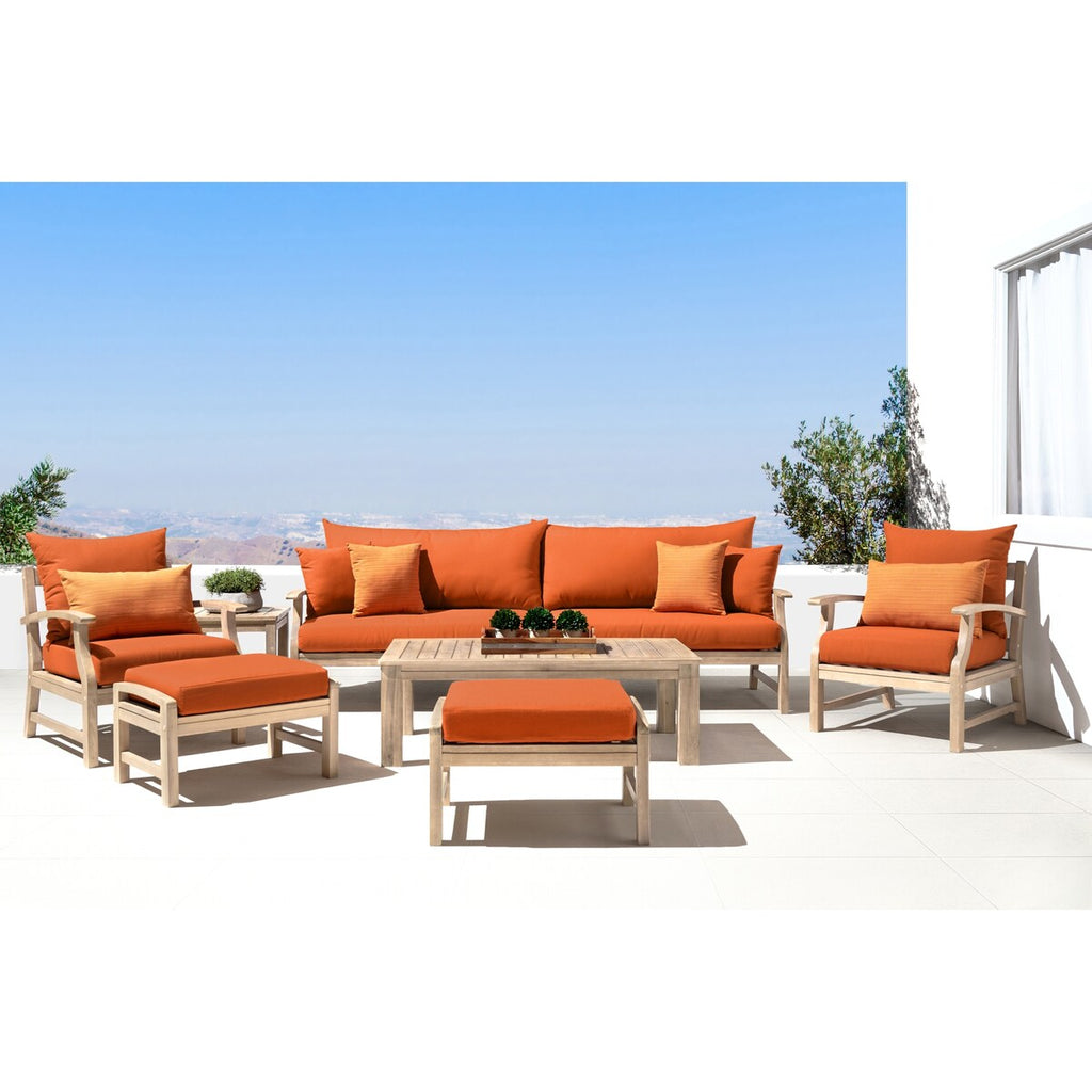 Ensemble de 8 canapés et fauteuils club d'extérieur Kooper en Sunbrella