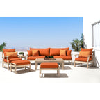 Ensemble de 8 canapés et fauteuils club d'extérieur Kooper en Sunbrella