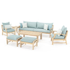 Ensemble de 8 canapés et fauteuils club d'extérieur Kooper en Sunbrella