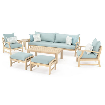 Ensemble de 8 canapés et fauteuils club d'extérieur Kooper en Sunbrella