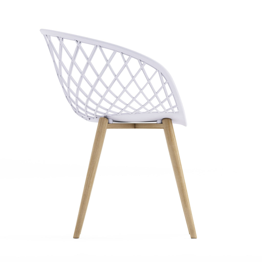 Ensemble de salon de jardin Jamesdar Kurv 3 pièces de style moderne du milieu du siècle