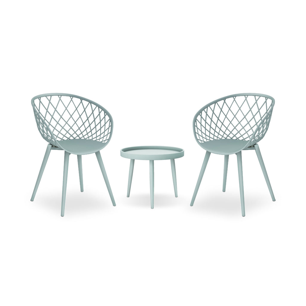 Ensemble de salon de jardin Jamesdar Kurv 3 pièces de style moderne du milieu du siècle