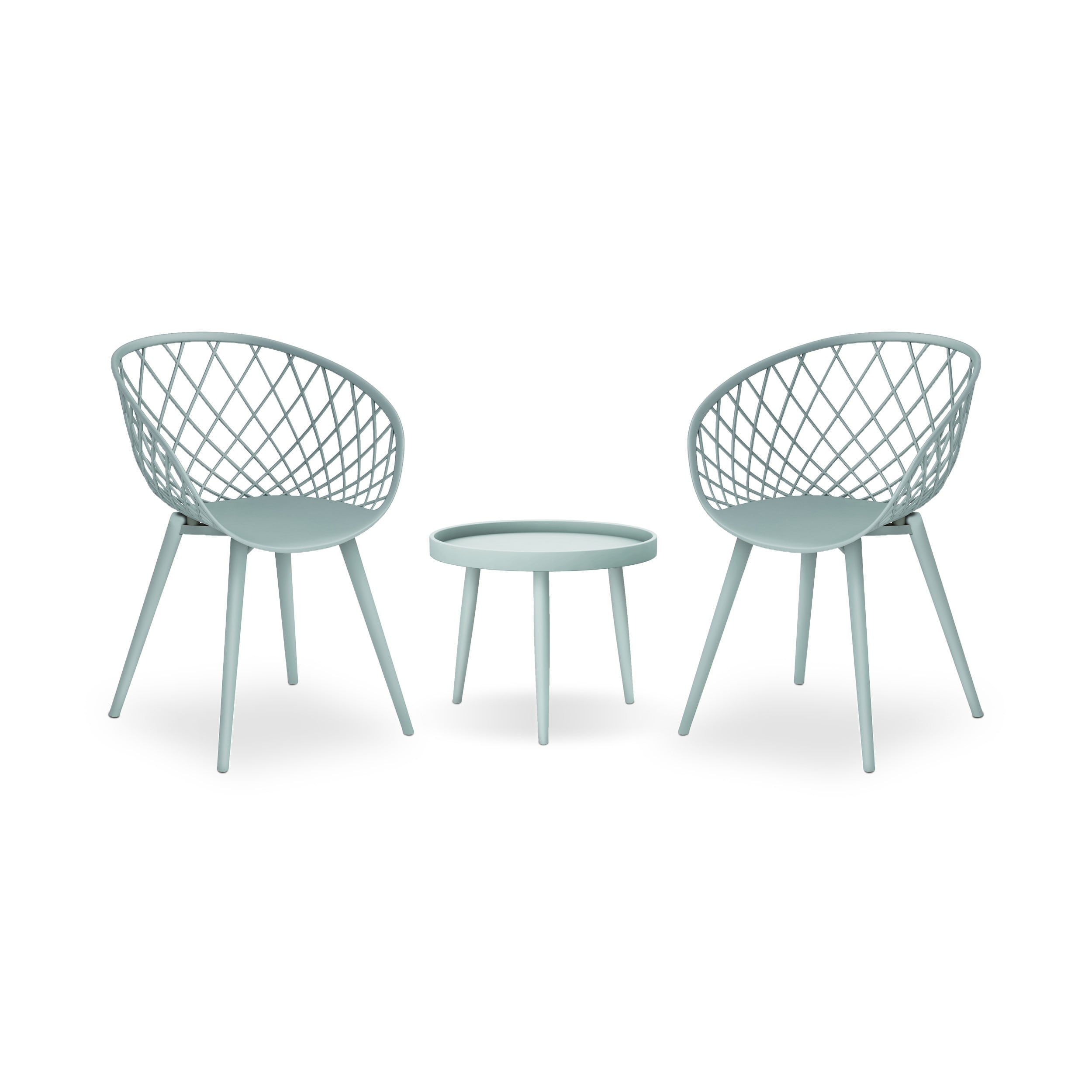 Ensemble de salon de jardin Jamesdar Kurv 3 pièces de style moderne du milieu du siècle