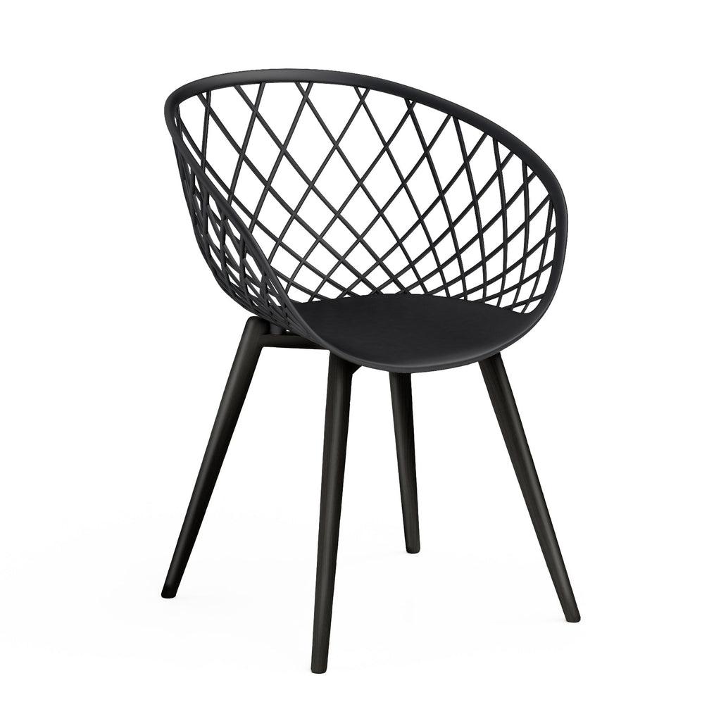 Ensemble de salon de jardin Jamesdar Kurv 3 pièces de style moderne du milieu du siècle