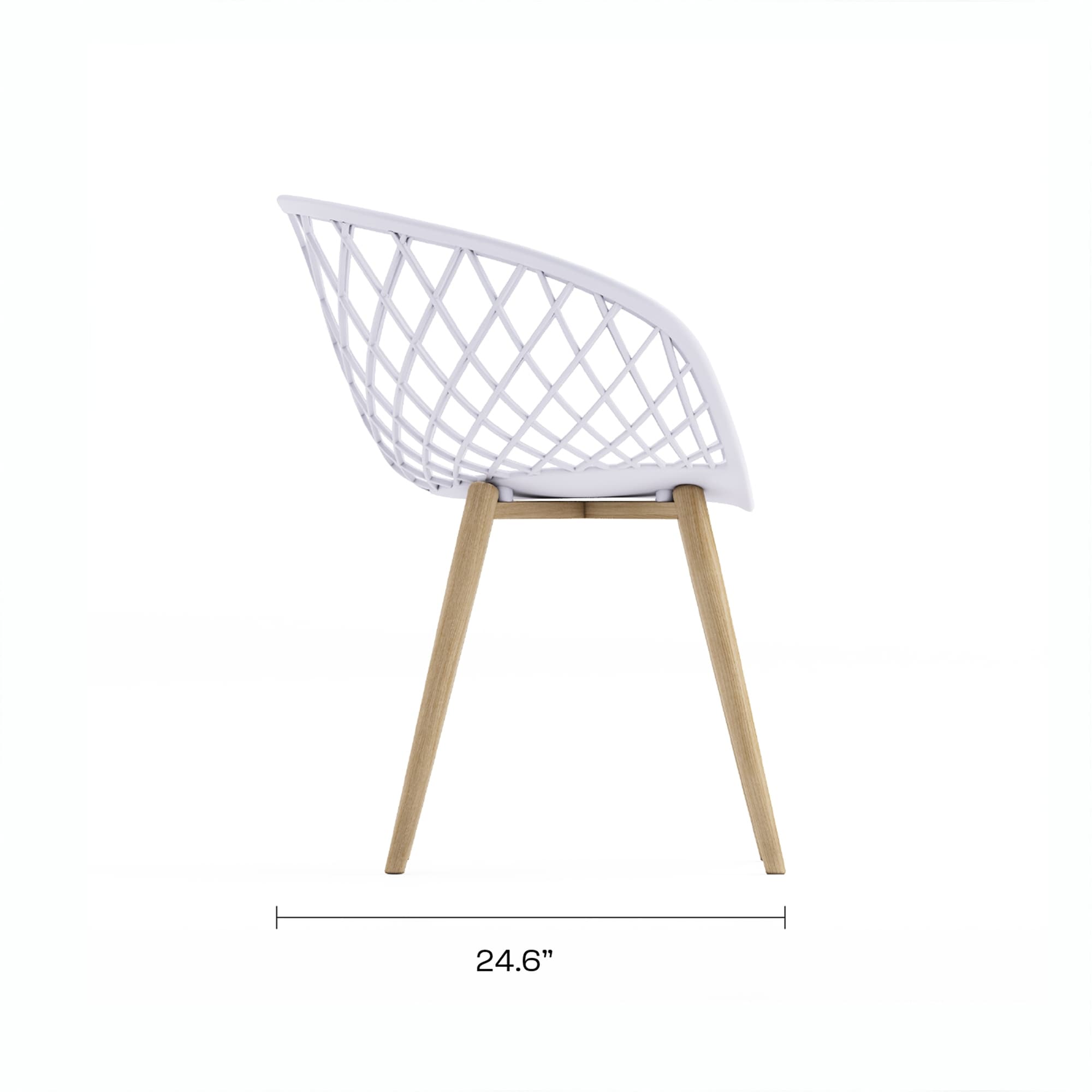 Ensemble de salon de jardin Jamesdar Kurv 3 pièces de style moderne du milieu du siècle