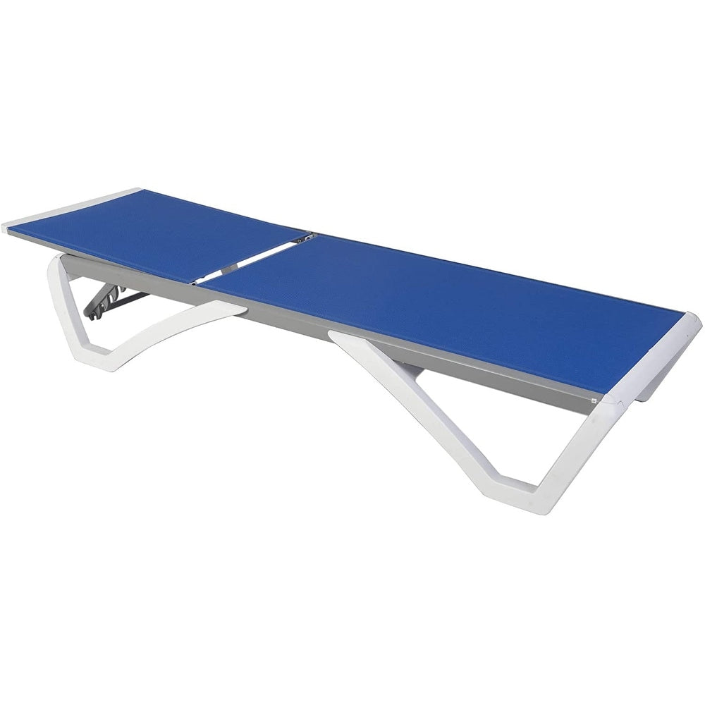Chaise longue inclinable et réglable Kozyard Alan avec pieds en aluminium et résine polypropylène
