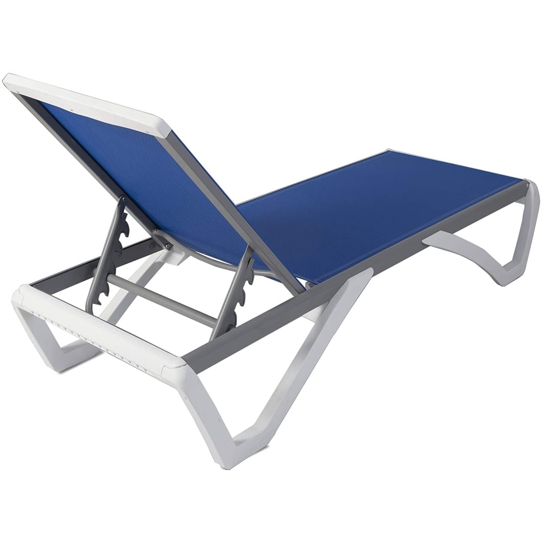 Chaise longue inclinable et réglable Kozyard Alan avec pieds en aluminium et résine polypropylène