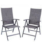 Lot de 2 chaises pliantes pour salle à manger d'extérieur Kozyard Coolmen