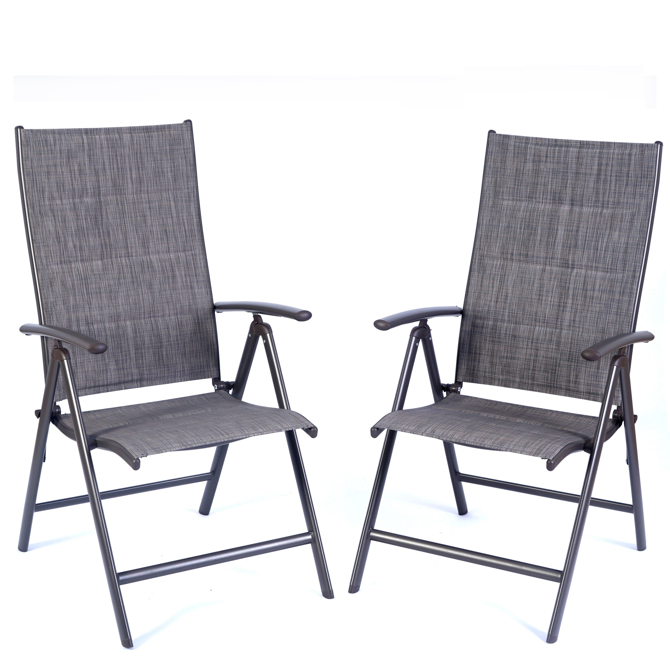 Lot de 2 chaises pliantes pour salle à manger d'extérieur Kozyard Coolmen