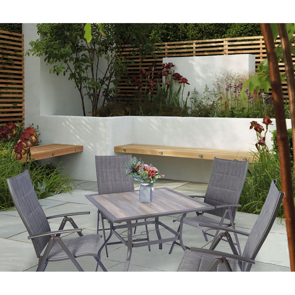 Lot de 2 chaises pliantes pour salle à manger d'extérieur Kozyard Coolmen