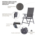 Lot de 2 chaises pliantes pour salle à manger d'extérieur Kozyard Coolmen