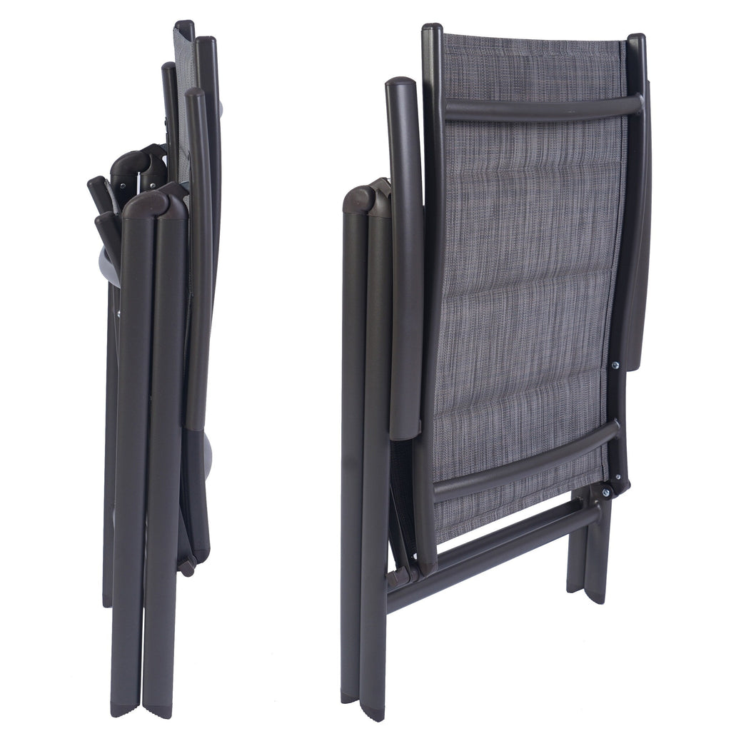Lot de 2 chaises pliantes pour salle à manger d'extérieur Kozyard Coolmen
