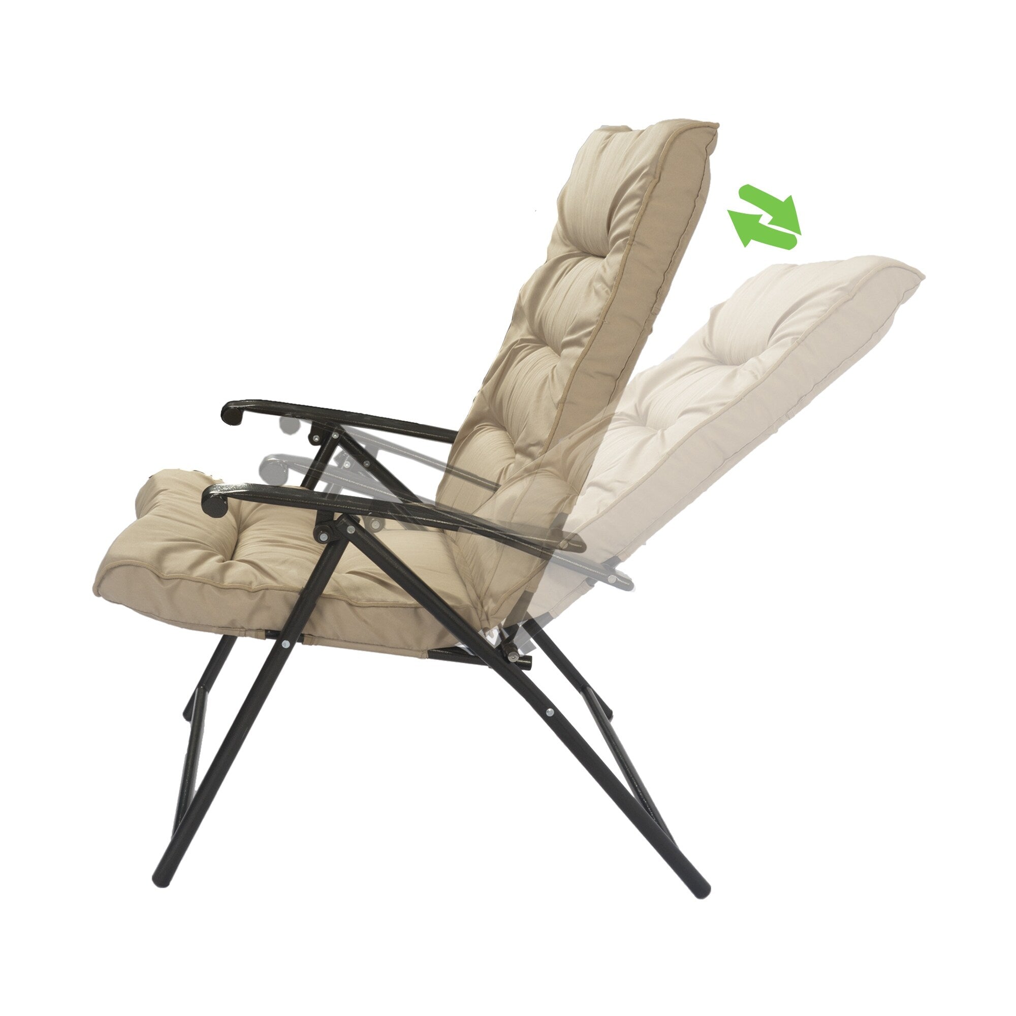 Ensemble de bistrot pliant rembourré Kozyard Elsa 3 pièces pour patio extérieur