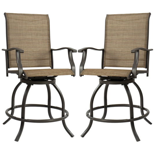 Ensemble de tabourets et chaises de bar pivotants hauts Kozyard Isabella