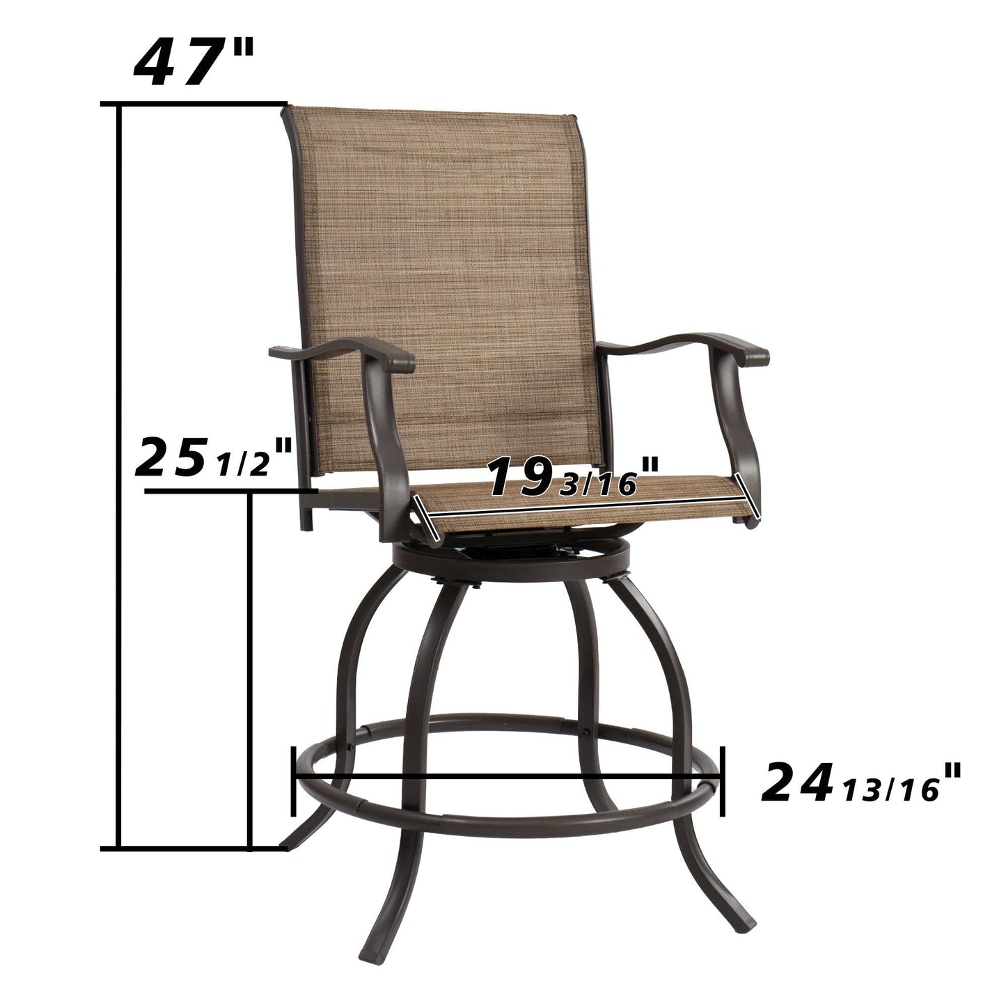 Ensemble de tabourets et chaises de bar pivotants hauts Kozyard Isabella