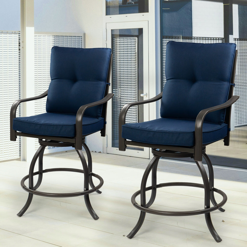 Ensemble de tabourets et chaises de bar pivotants hauts Kozyard Isabella